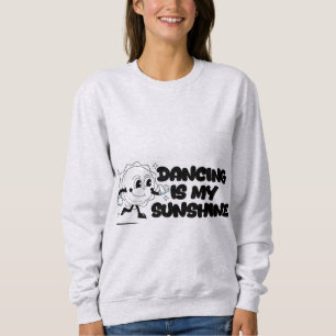 Tanzen ist mein Sonnenschein Niedlicher Retro-Ca Sweatshirt