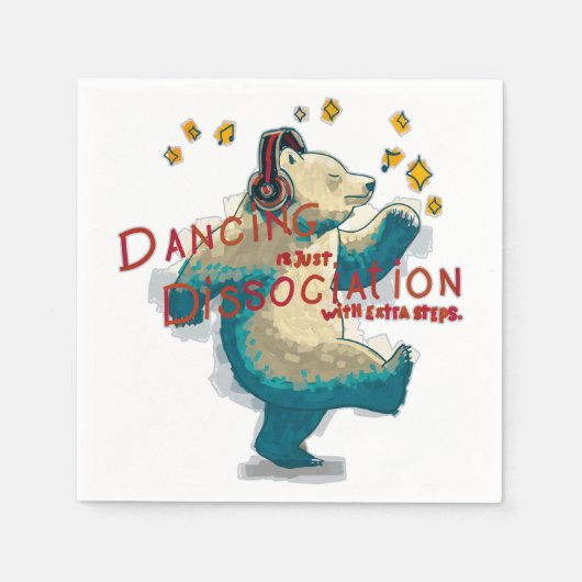 Tanzen ist nur Trennung mit zusätzlichen Schritten Serviette (Vorderseite)