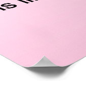 Tanzen ist wie mit einem Poster zu träumen (Ecke)