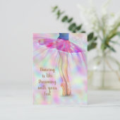 Tanzen ist wie träumen mit Ihrem Feet-Angebot Postkarte (Stehend Vorderseite)