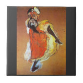 Tanzen Janes Avril durch Toulouse-Lautrec Fliese (Vorderseite)