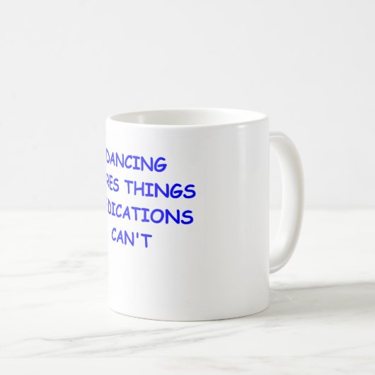 Tanzen Kaffeetasse (VorderseiteRechts)