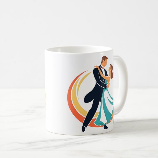 Tanzen Kaffeetasse (VorderseiteRechts)
