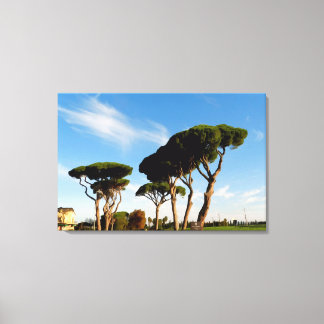 "Tanzen" Kiefernbäume, Digitale Kunst, Malerei. Leinwanddruck