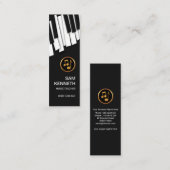 Tanzen-Klavier befestigt Musik-Lehrer Mini Visitenkarte (Vorne/Hinten)