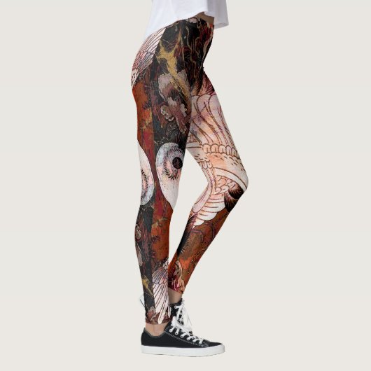Tanzen-Kran Leggings (Rechts)