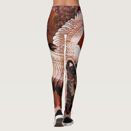 Tanzen-Kran Leggings (Rückseite)