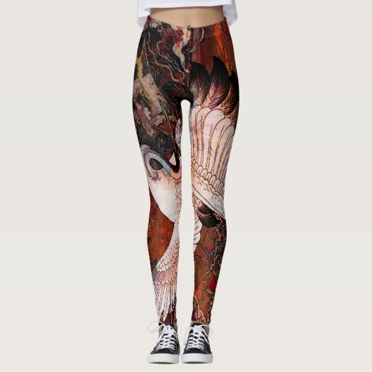 Tanzen-Kran Leggings (Vorderseite)