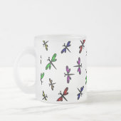 Tanzen-Libellen-Kaffee-Tasse Mattglastasse (Links)