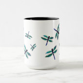 Tanzen-Libellen-Kunst Tasse (Zentrum)