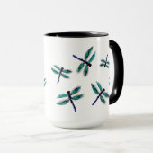 Tanzen-Libellen-Kunst Tasse (VorderseiteRechts)