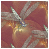 Tanzen-Libellen Stoff (Nahaufnahme)