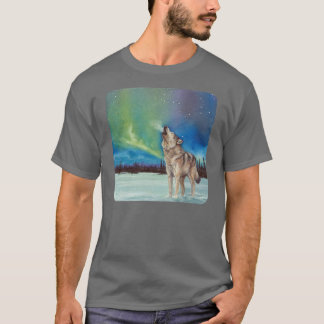 Tanzen-Lichter, die Wolft-shirt heulen T-Shirt