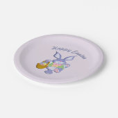 Tanzen Lila Ostersonnige Lavendel Pappteller (Schrägansicht)