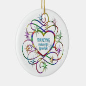 Tanzen macht das Leben spärlich Keramik Ornament (Rechts)