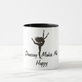 Tanzen macht MeHappy Tasse (Zentrum)