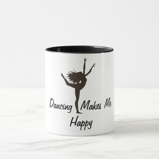 Tanzen macht MeHappy Tasse (Zentrum)