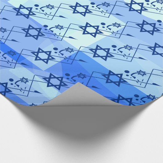 Tanzen Magen David Geschenkpapier (Ecke)