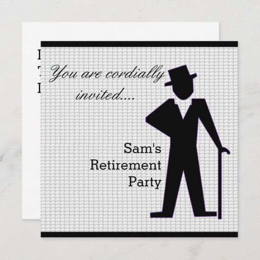 Tanzen-Mann Einladung (Vorne/Hinten)