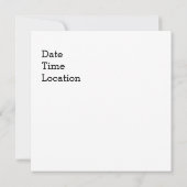 Tanzen-Mann Einladung (Rückseite)