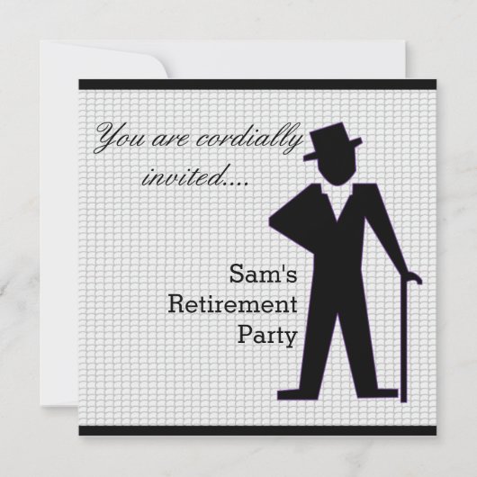 Tanzen-Mann Einladung (Vorderseite)