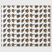 Tanzen Midge Wrapping Paper Geschenkpapier (Flach)