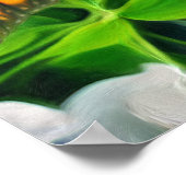 Tanzen mit Blume & Schmetterlingen PV01 Kunstdruck Poster (Ecke)