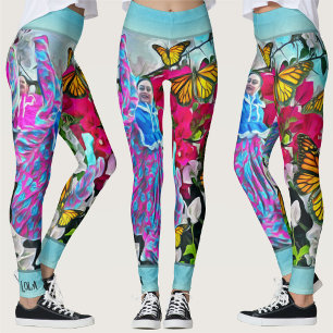 Tanzen mit Blume & Schmetterlingen PV01 Leggings