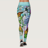 Tanzen mit Blume & Schmetterlingen PV01 Leggings (Rückseite)