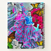 Tanzen mit Blume & Schmetterlingen PV01 Notizblock (Rückseite)