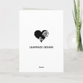 tanzen mit deiner Dunkelheit Feiertagskarte (Rückseite)