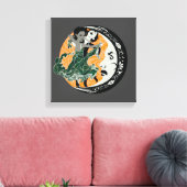 tanzen mit deiner Dunkelheit Leinwanddruck (Insitu (Wohnzimmer))