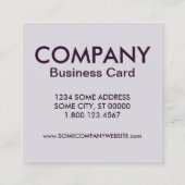 tanzen mit deiner Dunkelheit Quadratische Visitenkarte (Rückseite)