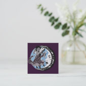 tanzen mit deiner Dunkelheit Quadratische Visitenkarte (Stehend Vorderseite)