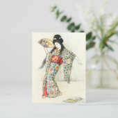 Tanzen mit dem goldenen Kamm Postkarte (Stehend Vorderseite)