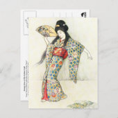 Tanzen mit dem goldenen Kamm Postkarte (Vorne/Hinten)