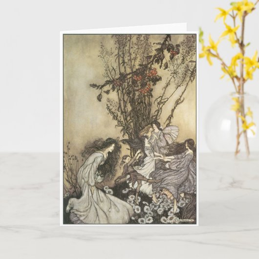 Tanzen mit den Feen Karte (Gelbe Blume)