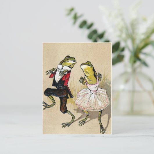 Tanzen mit den Fröschen Postkarte (Stehend Vorderseite)