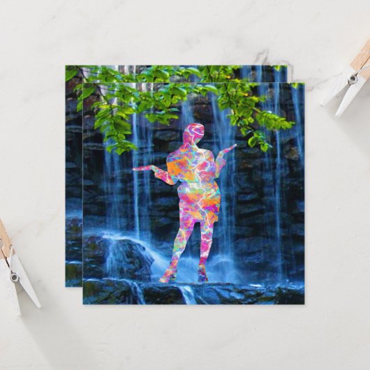 Tanzen mit der Natur Karte (Vorderseite/Rückseite Beispiel)