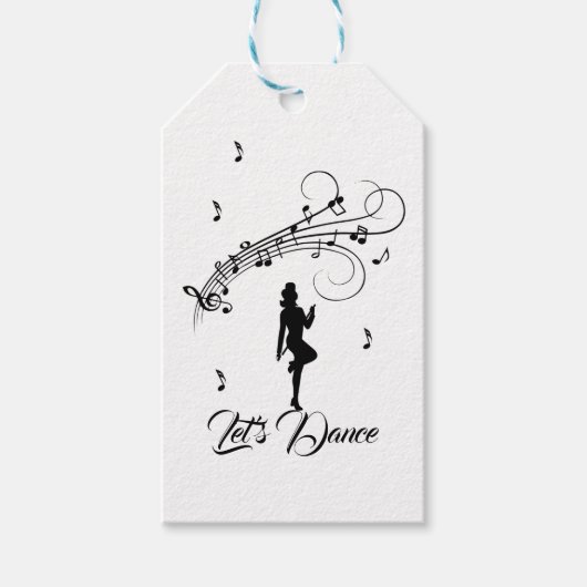 Tanzen mit hoher Stufe nach Maß für die Musik Geschenkanhänger (Vorderseite)