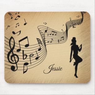 Tanzen mit hoher Stufe nach Maß für die Musik Mousepad