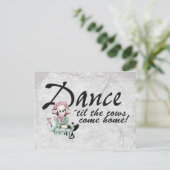 Tanzen mit Kühen Postkarte (Stehend Vorderseite)