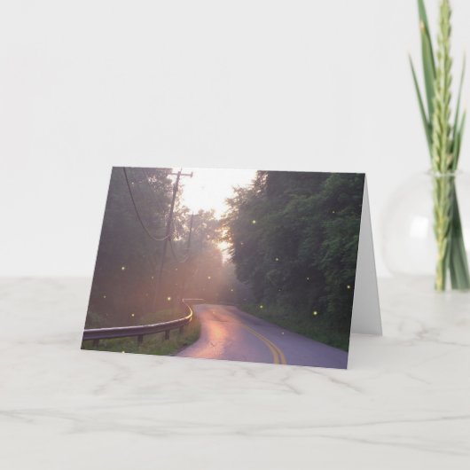 Tanzen mit Leuchtkäfer-Gruß-Karte Karte (Vorderseite)