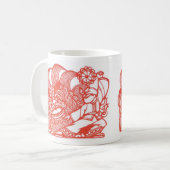 Tanzen mit Löwe Kaffeetasse (Vorderseite Links)