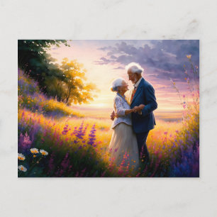 Tanzen mit meiner Seelenverwandten Feiertagspostkarte