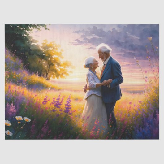 Tanzen mit meiner Seelenverwandten Seidenpapier (Vorderseite)