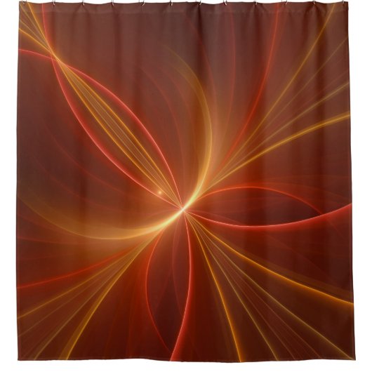 Tanzen mit moderner Abstrakter Fraktal Kunst Duschvorhang (Vorderseite)