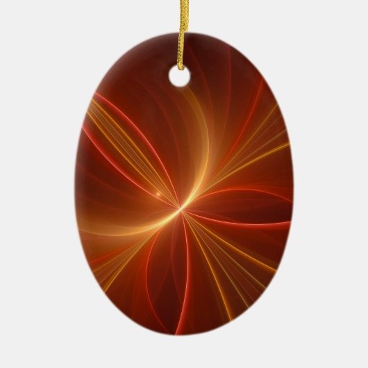 Tanzen mit moderner Abstrakter Fraktal Kunst Keramik Ornament (Vorne)