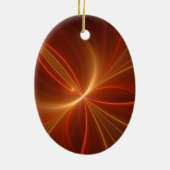 Tanzen mit moderner Abstrakter Fraktal Kunst Keramik Ornament (Hinten)