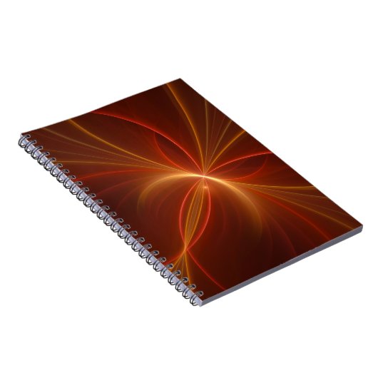 Tanzen mit moderner Abstrakter Fraktal Kunst Notizblock (Rechte Seite)